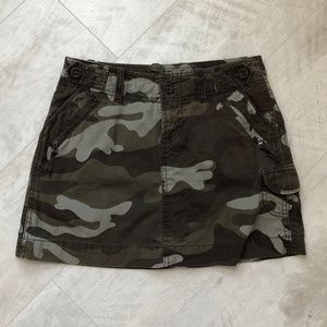 GAP Camo Print Mini Skirt